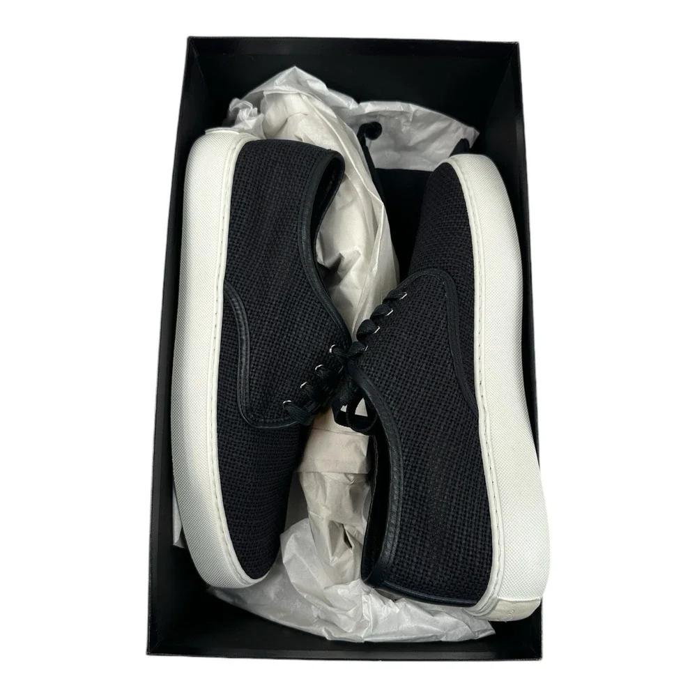 Ralph Lauren Purple Label Jeromy Linen Net Navy Sneaker‎ Shoes Size US 8E New